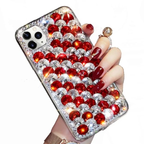 3D Handmade Diamond Case for iPhone, Luxury Crystal Cover, Sparkle Diamond, 15, 7, 8 Plus, Xr, X, Xs Max, 11, 12, 13, 14 Pro Max