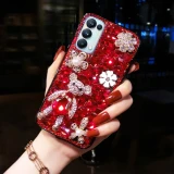 Luxury Shiny Teddy Bear Crystal Full Diamond Phone Case for IPhone 15 14 13 12 11 Pro Max XR XS X 7 8 Plus SE Mini Women Cover