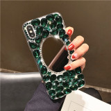 Mirror Bling Rhinestone Diamond Phone Case Cover, Handmade, Shiny Crystal Case, For iPhone 15 Pro Max, 14, 13, 12, 11, 7, 8