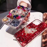 Luxury Sparkle 3D Diamonds Phone Case for iPhone, Handmade Series, New, 15, 11, 12, 13, 14 Pro Max