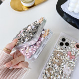Mobile Phone Case for iPhone, Bling Diamond Glitter, Protective Style, Hard Acrylic, TPU, Newest, Custom Design, 15, 14, Pro Max
