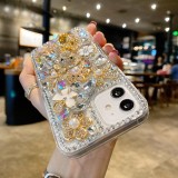 Rhinestone Diamond Bling Back Phone Case, Cover Accessories for iPhone 15, 14, 13, 12, 11 Pro Max, XR, 7, 8 Plus