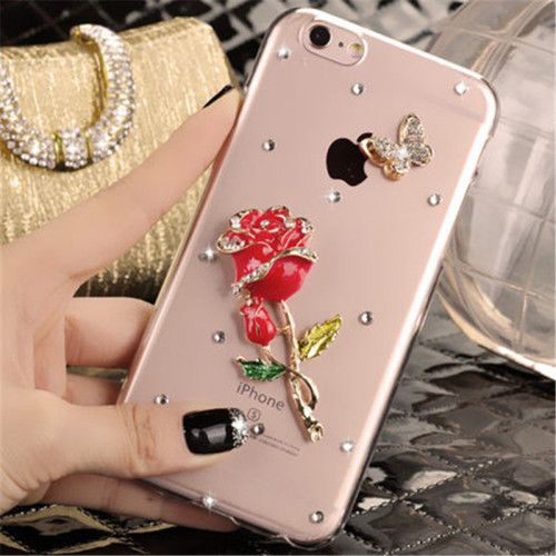 Luxury Bling Rhinestone Diamond Phone Case, Soft Clear Shell,Cover For iPhone 14, 15, 11, 12, 13 Pro MAX, X, XS, 15MAX, XR Plus