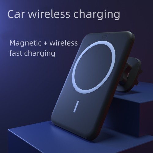 The new magsafe car wireless charger 15W fast charge is suitable for Apple 12 wireless charging