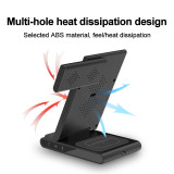 New folding 3-in-1 wireless charging desktop vertical wireless charger