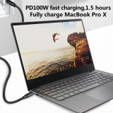 USB C to Type C Cable USB3.2 20Gbps 4K@60Hz HD 100W 5A PD QC 3.0 Fast Charger Cord For Xiaomi Samsung Huawei Macbook Pro iPad