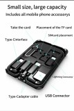 Urban survival card, 15W wireless charging, multi-function data cable, adapter storage box, folding mobile phone holder LOGO