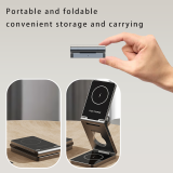 New private model mobile phone, headset, watch, magnetic multi-function wireless fast charging, folding 3-in-1 charger