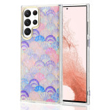 Luxury Plating Geometric Marble Colorful iPhone Case Women Shockproof For Samsung A15 A55 A13 A14 A23 A52 A53 S24 S23 S22 Plus Ultra