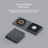 The new magSafe magnetic wireless charger is suitable for Apple mobile phone 15W fast charging three-in-one wireless charger