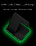 Suitable for mobile phone watch Bluetooth 3-in-1 wireless charging 15W magnetic desktop stand wireless charger