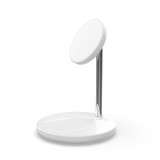 Magnetic Wireless Charger 18W  2 in 1 Stand For iPhone 15 Pro 14 13 Magcafe Phone Holder QI Charging Station for AirPods Pro 2 3