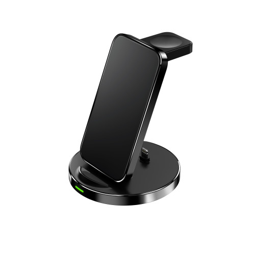 Mobile phone, watch, headset, 3-in-1 multifunctional metal wireless charger