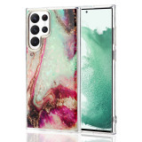 Luxury Plating Geometric Marble Colorful iPhone Case Women Shockproof For Samsung A15 A55 A13 A14 A23 A52 A53 S24 S23 S22 Plus Ultra