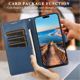 Business Leather Luxury Solid Color Wallet Card Phone Case Cover for Samsung A05 A05S A15 A25 A35 A55 S24 S23 S22 Plus Ultra