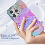 Laser marble anti-fall protective Phone Case For iphone 15 plus pro max S24 plus Ultra S23 FE