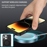 Armor Shockproof Case For iPhone 11 12 13 14 15 Pro Max Magnetic Magsafe Wireless Charging TPU Frame Hard Plastic Phone Cover