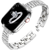 Luxury Stainless Steel Band Bling Strap for Apple Watch Band 40mm 41mm 44mm 45mm Slim Jewelry Metal Link Bracelet Women iWatch Ultra 2 49mm 9 8 7 6 5 4 3 SE