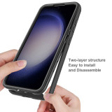 Hybrid TPU/PC Case for Samsung Galaxy A35 A55 5G Built-in PET Screen Protector 360 Degree Shockproof Shell Rugged Armor Cover