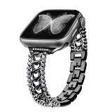 Luxury Stainless Steel Diamond Band for Apple Watch 49mm 45mm 42mm 44mm 38mm 40mm 41mm Rhinestone Loop Strap for iWatch Series 8/7/6/5/4/3/2/1/SE