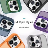 Lens Metal Ring Stand Magsafe Magnetic Phone Case For iPhone 15 12 13 11 14 Pro Max Plus Camera Glass Protection Soft Cover