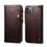 for iPhone 14 13 12 15 XS MAX XR 8 15 Plus Luxury Vintage Cowhide Genuine Real Leather Case Flip Wallet Card Business Phone bag