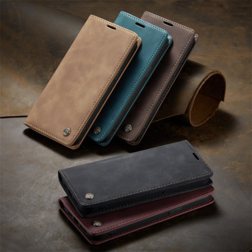 High Quality Flip Case For iPhone 13 12 11 14 Pro Max 15 Plus XR XS X Premium Leather Foldable Flip Magnet Card Slot Stand Cover