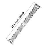 Metal Stainless Steel Diamond Strap For Apple Watch Band 38mm 40mm 42mm 44mm Women Bracelet For iWatch Ultra 49mm 41 45mm 9/8/7/6/5/43