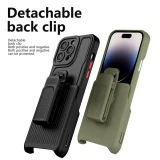 Outdoor Carrying Phone Case For iPhone 15 13 Pro Max 12 11 Pro 14 Plus Rugged Shockproof Heavy Duty Stand Case+Swivel Belt Clip