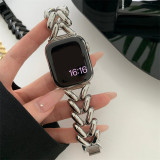 Luxury Love Heart Metal Strap For Apple Watch Band Ultra 44mm 45mm 41mm 40mm 49 Women Bracelet For iWatch Series 9 8 7 6 SE 5 3