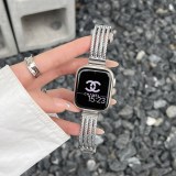 Metal Strap For Apple Watch UItra 8 7 49mm 45mm 44mm INS Stainless Steel Bracelet For iWatch Series 6 5 4 SE 42mm 40mm 38mm Band
