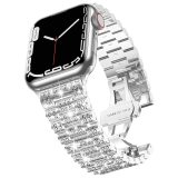 Metal Watch Strap For Apple Watch Ultra 2 Band 9 49mm 44mm 40mm 41mm 45mm Women's Diamond Bracelet iWatch Series 8 7 6 Se 5 Watchband