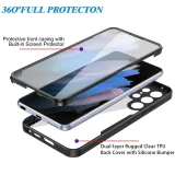 Luxury Clear 360 Full Body Case For Samsung S24 Ultra S23 FE S22 Plus A15 A35 A55 A14 A24 A34 A54 A13 A23 A33 A53 A52 Cover