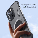 Cooling Transparent PC Case For iPhone 15 14 13 12 11 Plus Pro Max X XS XR Magsafe Magnetic Frameless Graphene Phone Cover