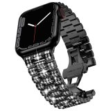 Metal Watch Strap For Apple Watch Ultra 2 Band 9 49mm 44mm 40mm 41mm 45mm Women's Diamond Bracelet iWatch Series 8 7 6 Se 5 Watchband