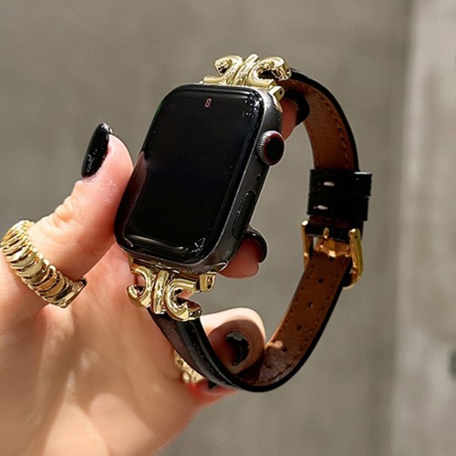 Metal Leather Strap For Apple Watch 9 Band Ultra 49mm 38 41mm 40 44 45mm 42 IWatch Series 9 8 7 6 SE 5 4 3 Replace Wriststrap