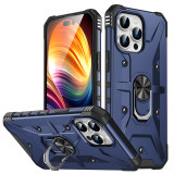 Rugged Armor Shockproof Case For iPhone 13 12 11 14 15 Pro Max Xs XR X 8 7 6s Plus SE 2022 Magnetic Metal Ring Holder Back Cover