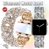 Metal Diamond Strap for Apple Watch Ultra 49mm  Bling Wristband iWatch Series 8 7 6 SE 5 4 3 38mm 40mm 42mm 44mm 41mm 45mm