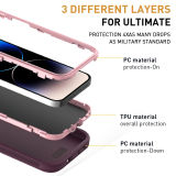 For iPhone 15 14 13 12 11 Pro Max Case Heavy Duty Shockproof Cover For iPhone 15Pro 12 13Mini 15 Plus Hybrid Armor Case Cover
