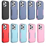 3 IN1 For iPhone 14 13 12 11 15Pro Max XR XS Max X SE 6 7 8 PLUS Heavy Duty Shockproof Armor Hybrid Rugged Silicone Hard Cover