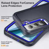 3 in 1 Hybrid Armor Shockproof Defend Case For Samsung S24 S23 S22 Ultra Plus A54 A14 A04S Heavy Duty Protection Rugged Cover