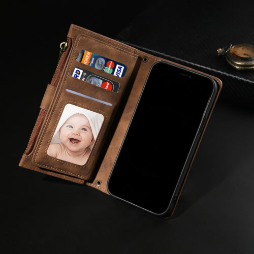 For Motorola Moto G22 G60S G31 G50 G200 5G G30/G20 Edge 30 Pro X30 S30 Case Leather Wallet Card Slot Flip Zipper Magnetic Cover