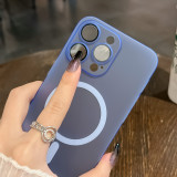 Matte Translucent Skin Touch Ultra Thin Slim PC Case for iPhone 11 12 13 14 15 Pro Max Wireless Charging Magsafe Lens Film Cover