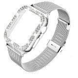 Diamond Case+Metal Strap For iWatch Band 38mm 42mm Stainless Steel Bracelet For Apple Watch Ultra 49mm 8 7 45mm 44mm 40mm 41mm