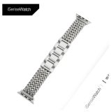 Luxury Stainless Steel Band For Apple Watch 9 8 7 6 SE 5 3 45/44/42/41mm Metal Braided Bracelet Correa iWatch Ultra 49mm 40 38mm
