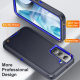 3 in 1 Hybrid Armor Shockproof Defend Case For Samsung S24 S23 S22 Ultra Plus A54 A14 A04S Heavy Duty Protection Rugged Cover