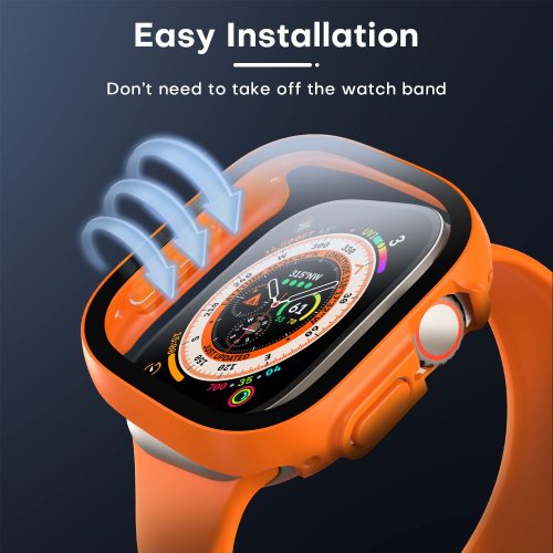 Glass+ Cover For Apple Watch case Ultra 2 49mm smartwatch Bumper+Screen Protector Tempered iwatch series apple watch Accessories