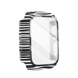 Glass+Cover for Apple Watch Case 44mm 40mm 42mm 38mm Bumper+Screen Protector iWatch Series SE 6 5 4 3 2 1 Fashion Water Pattern