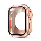 Screen Protector Cover for Apple Watch 44mm 45mm 40mm 41mm Hard PC Front Rear Bumper Case for iwatch 9 8 7 6 5 4 Change To Ultra