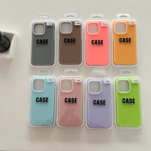 For iPhone 15 Pro Max Case Jelly Neon Silicone Phone Cases for iPhone 12 11 13 Pro 14 Pro Max Matte Fluorescent Color Cover
